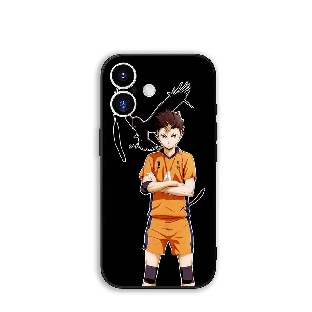 Handyhülle Anime Haikyuus Hinata Attacks Hülle für Apple iPhone 16 15 14 Plus 13 12 Mini 17 Pro Max + ProMax 16E Air 15+ Hülle