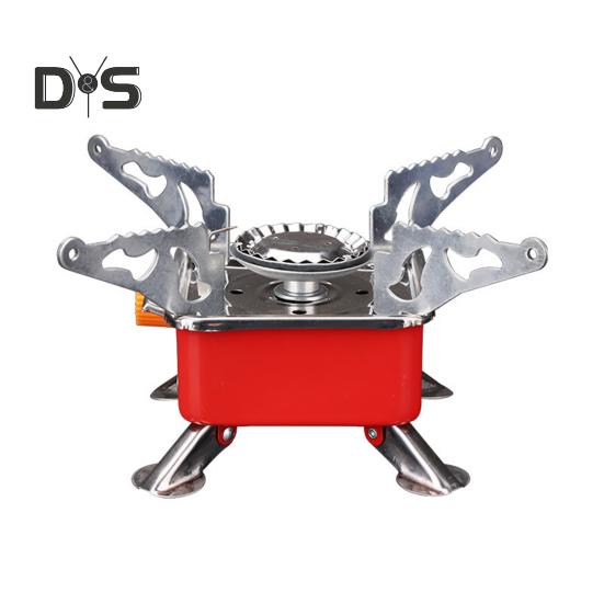 Outdoor-Campingkocher mit Tragetasche, 2800 W, tragbar, faltbar, für Wanderungen, Picknicks, Campingkocher, elektronische Zündung, Kochbrenner, quadratisch, rund, Gaskocher