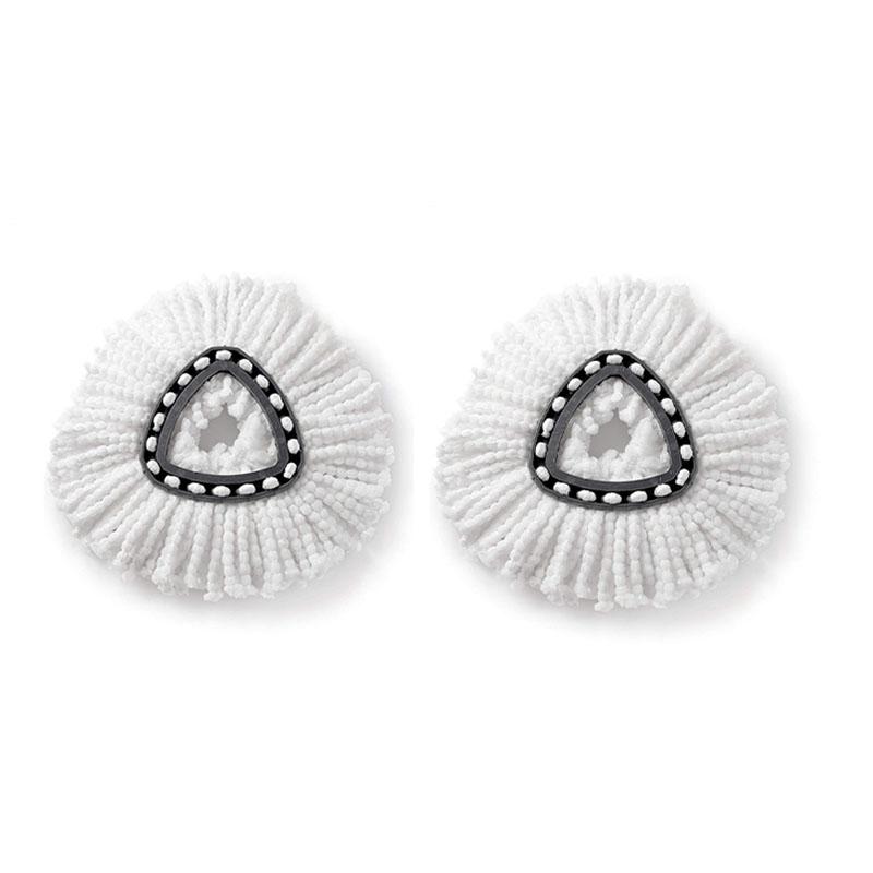 Thickened and Super Absorbent Triangular Plate Mop Head Replacement, Ultra-Thin Fiber