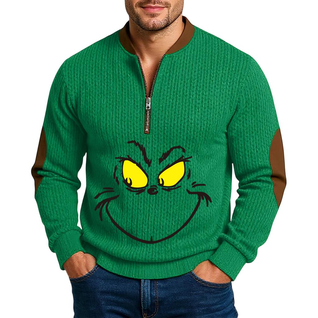 Men'S Outdoor Zipper Long Sleeved Sportswear Casual Sweatshirt