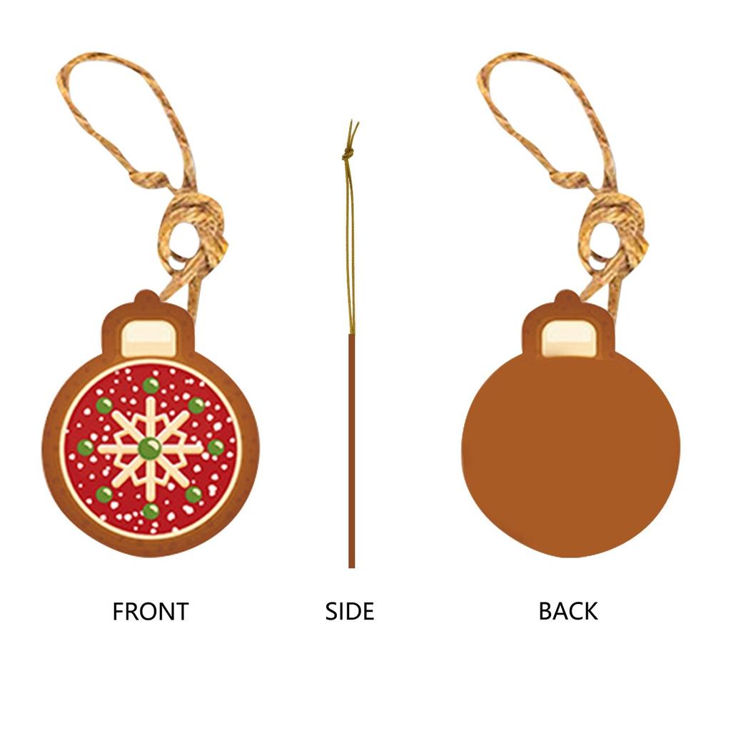 Christmas Cartoon Gingerbread And Candy Ornaments Party Gift Set Christmas Tree Decorations