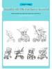 Winter Stroller Sleeping Bag with Windproof Footmuff and Cover