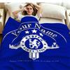 1PC Chelsea F Custom Name Patterned Flannel Blanket Suitable For All Seasons for Home Decor Warmth and Comfort Gifts Holiday Present