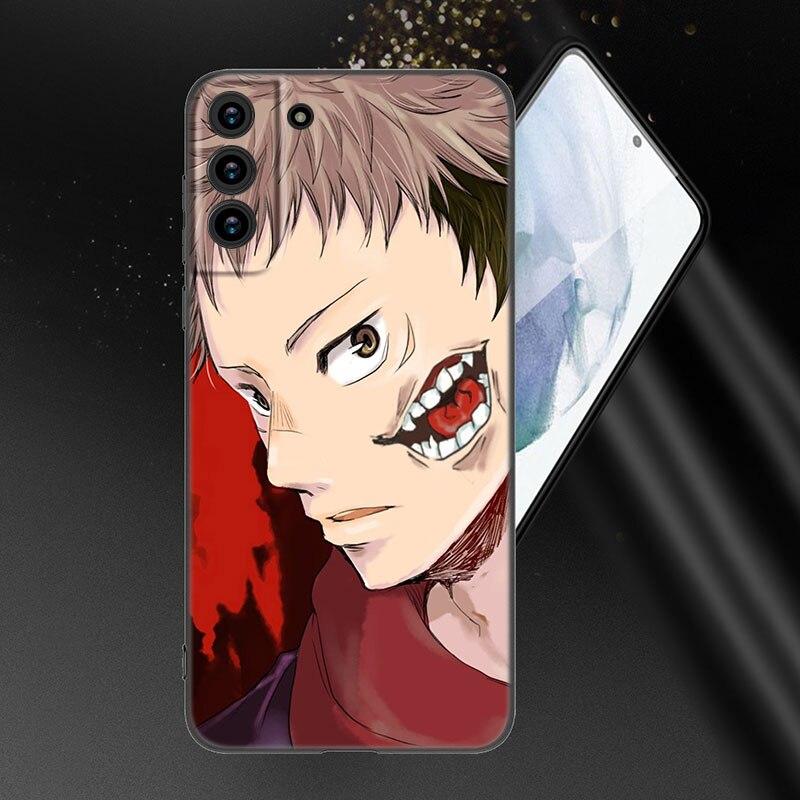 

Чехол для телефона Jujutsu Kaisen с аниме для Samsung Galaxy S20 S21 FE S22 Ultra S10 Lite S10E S9 S8 Plus S7 Edge, мягкий черный чехол из ТПУ Samsung S22 Ultra