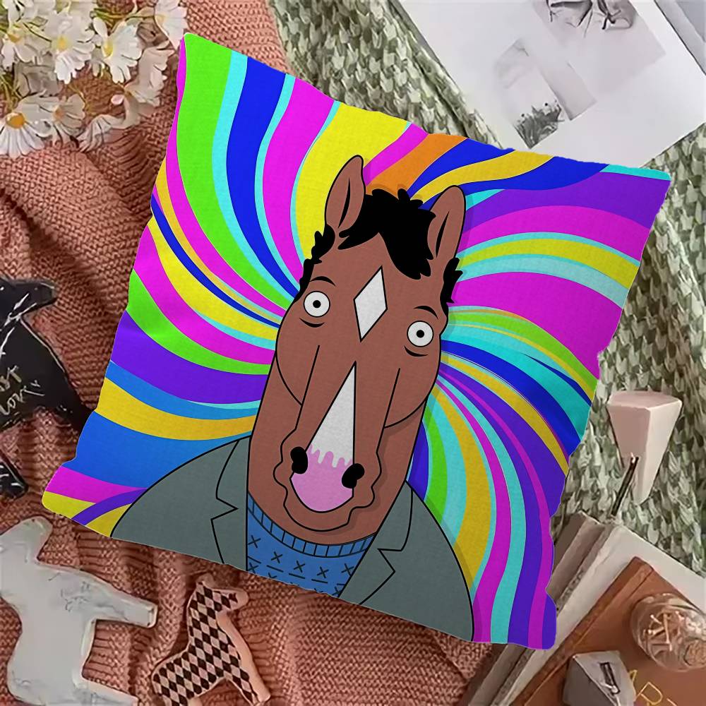BBoJacksHHorseman Cushion Cover Inches Farmhouse Decor Home Throw Pillow Covers for Couch Decorations