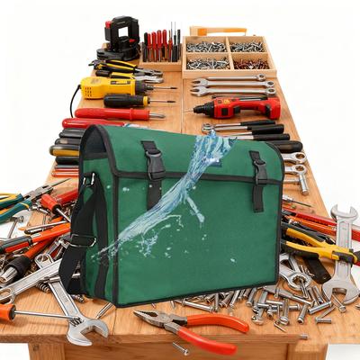 Aufbewahrungswerkzeugtasche Werkzeugkasten Verschleißfest 1 Stück Segeltuchtasche Crossbody Langlebige Beschläge Oxford-Stoff Tragbare Taschen wasserdicht