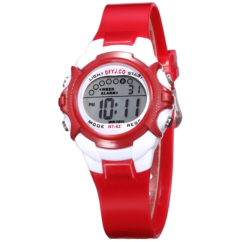 Digital Children's Watch - No Alarm, Calendar, Week Display, Night Light
