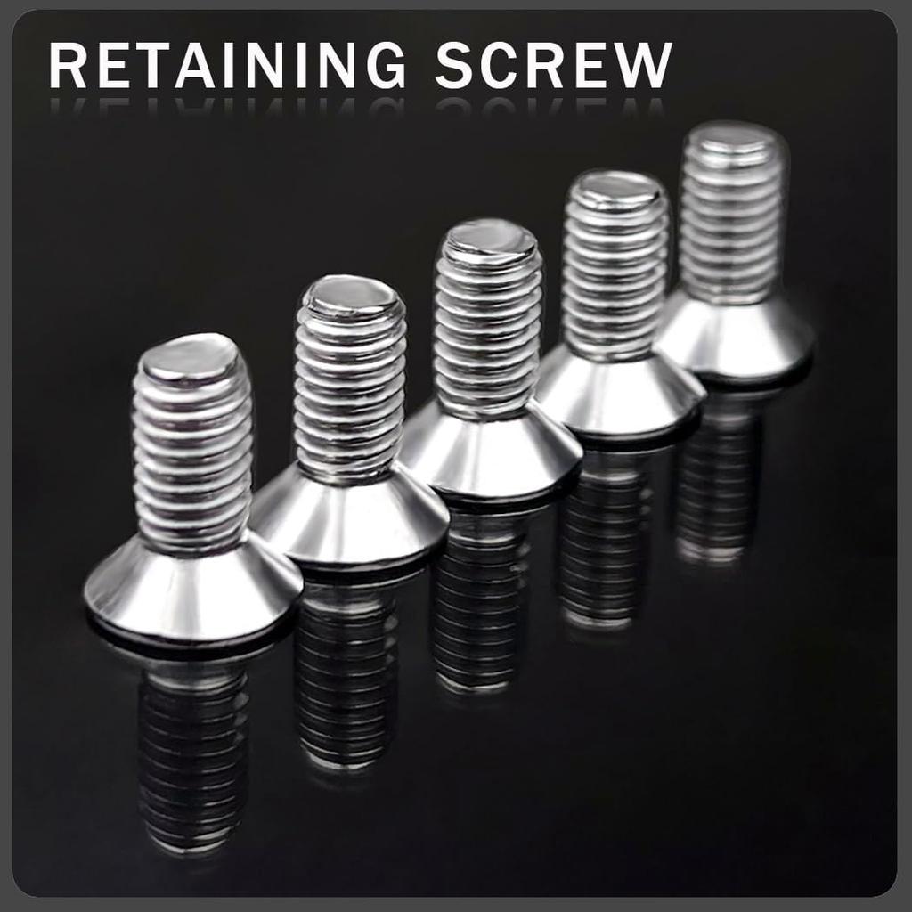 12PCS Stainless Steel Brake Disc Rotor Screws 93600-06014-0H - Universal Fit for Honda, Acura, Hyundai and Kia Models - Stainless Steel Retaining
