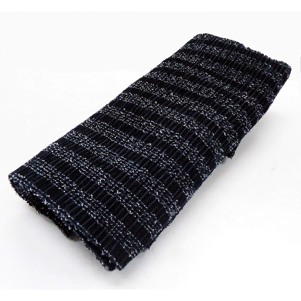 Oe Body Towel Ultra Firm Black 28x120cm Rich Lather Made in Japan Pack of 2