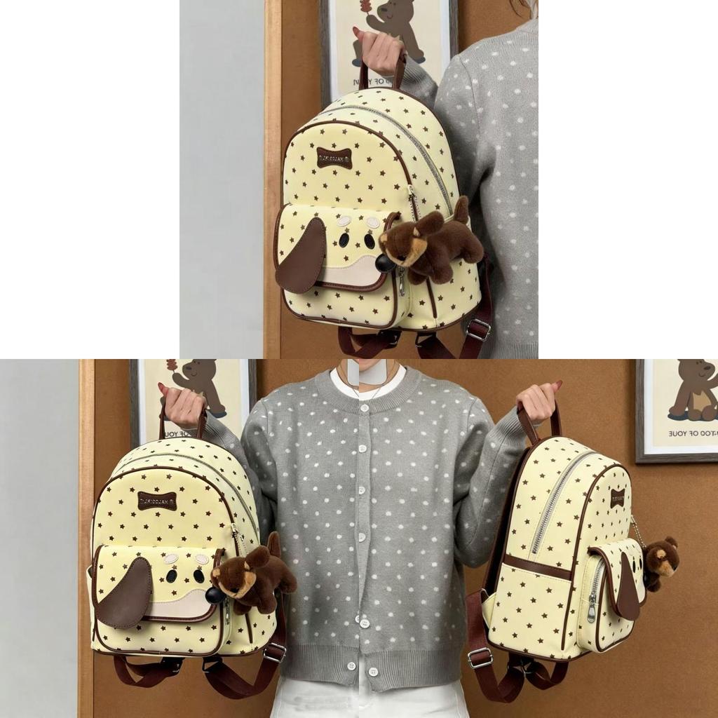 Canvas Dog Backpack For Women With Large Capacity And Zipper Closure Ideal For Daily Use