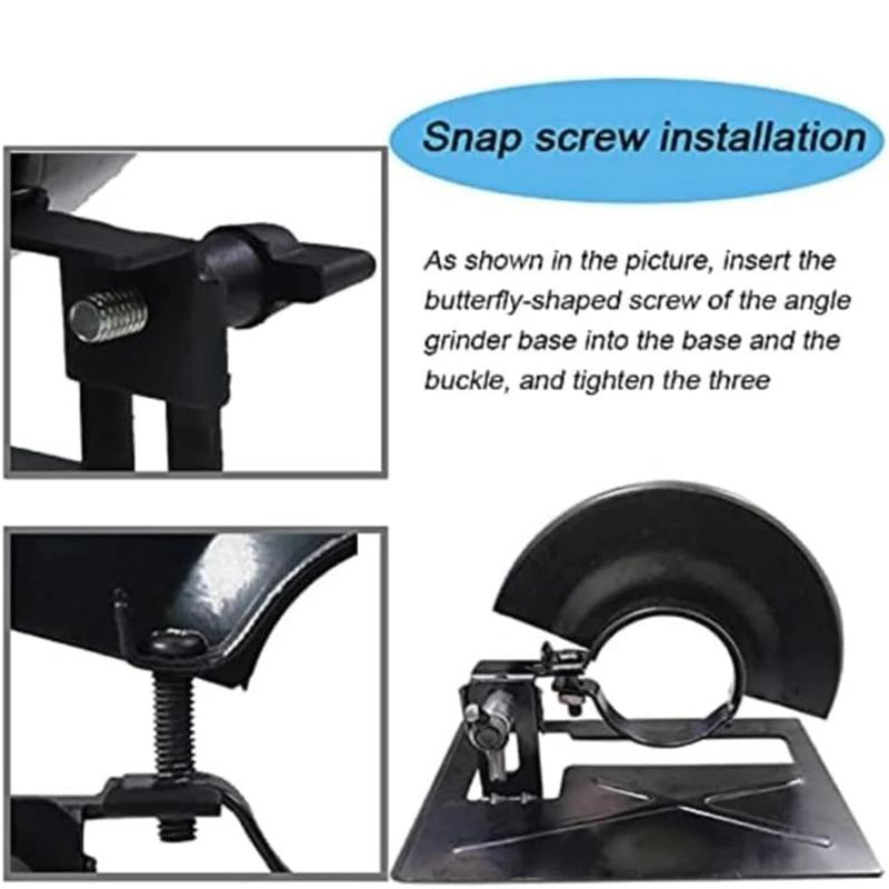 Universal Angle Grinder Protective Shield Adjustable Thickened Cutting Guard Bracket Fit 100-125mm Grinders for Masonry Cutting