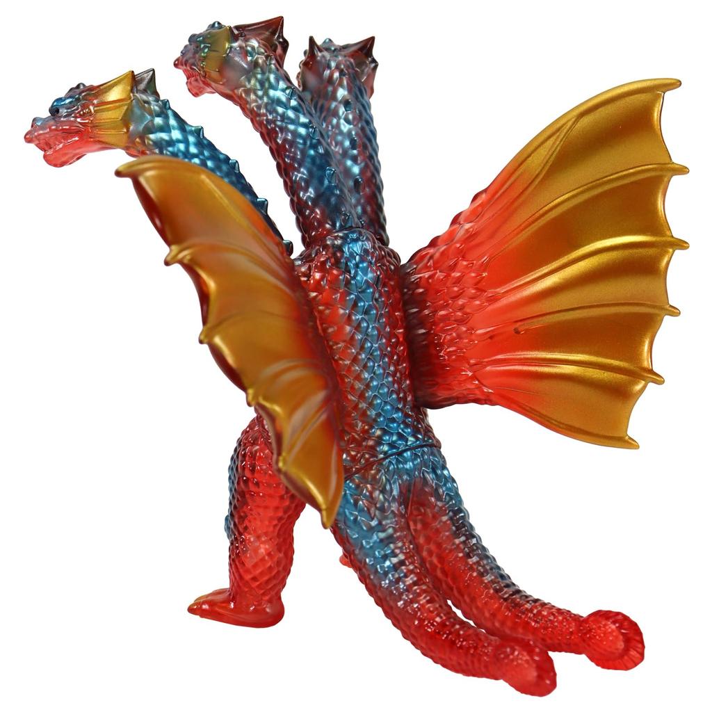 Character Content Production CCP Middle Size Series Godzilla EX King Ghidorah Retro Red Clear 135mm PVC Painted Complete Figure (CCP) [12th Release]