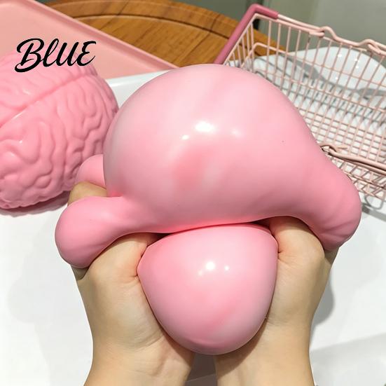 Tension Relief Ball 1/2Pcs Giant Simulation Brain Squeeze Toy Stress Pink Slow Rebound Sensory Decompression Rising Realistic Fidget