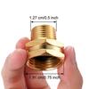 Brass Garden Hose Adapter 3/4 GHT Female To 1/2 NPT Male Connector Leak Proof Fitting For Garden Irrigation Pipe Adapter