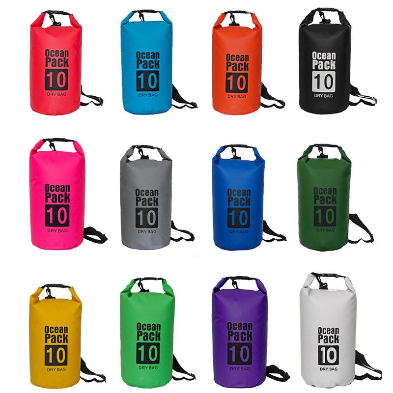 Large Capacity Waterproof PVC Backpack for Outdoor Diving, Mountaineering, and Beach Activities