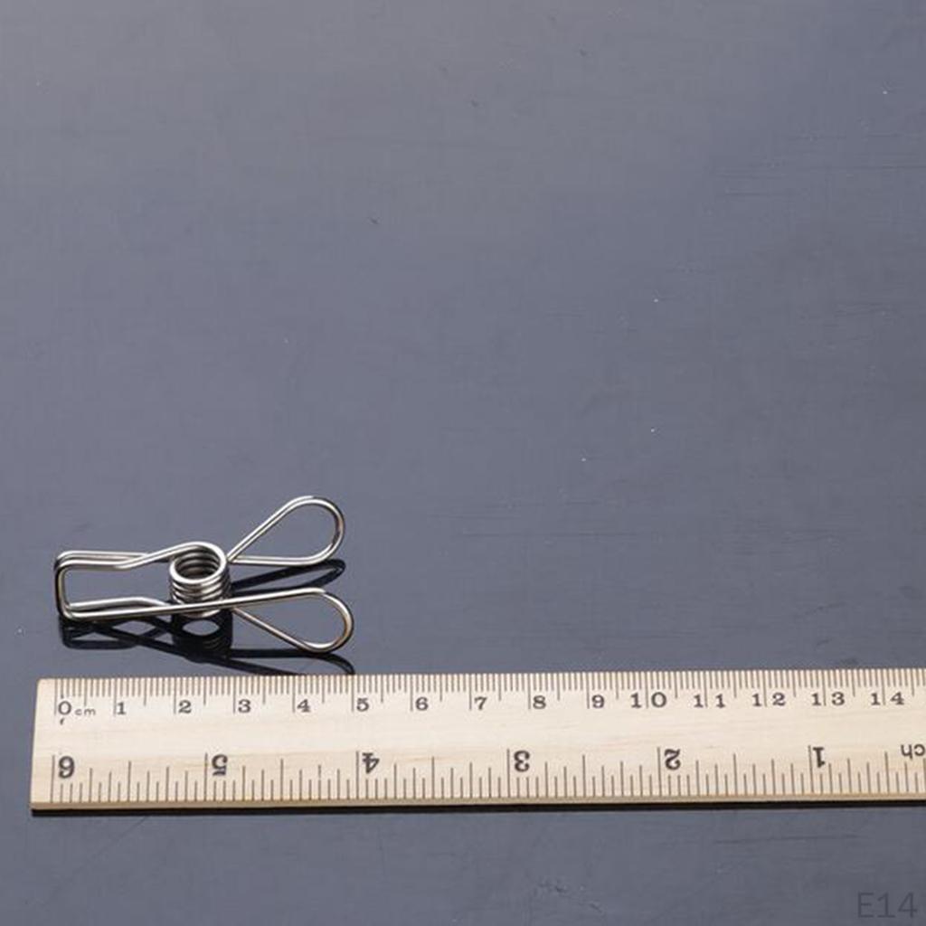 Hanging Clip Stainless Steel Hanger Spring Laundry,Hooks for Home/Office,for