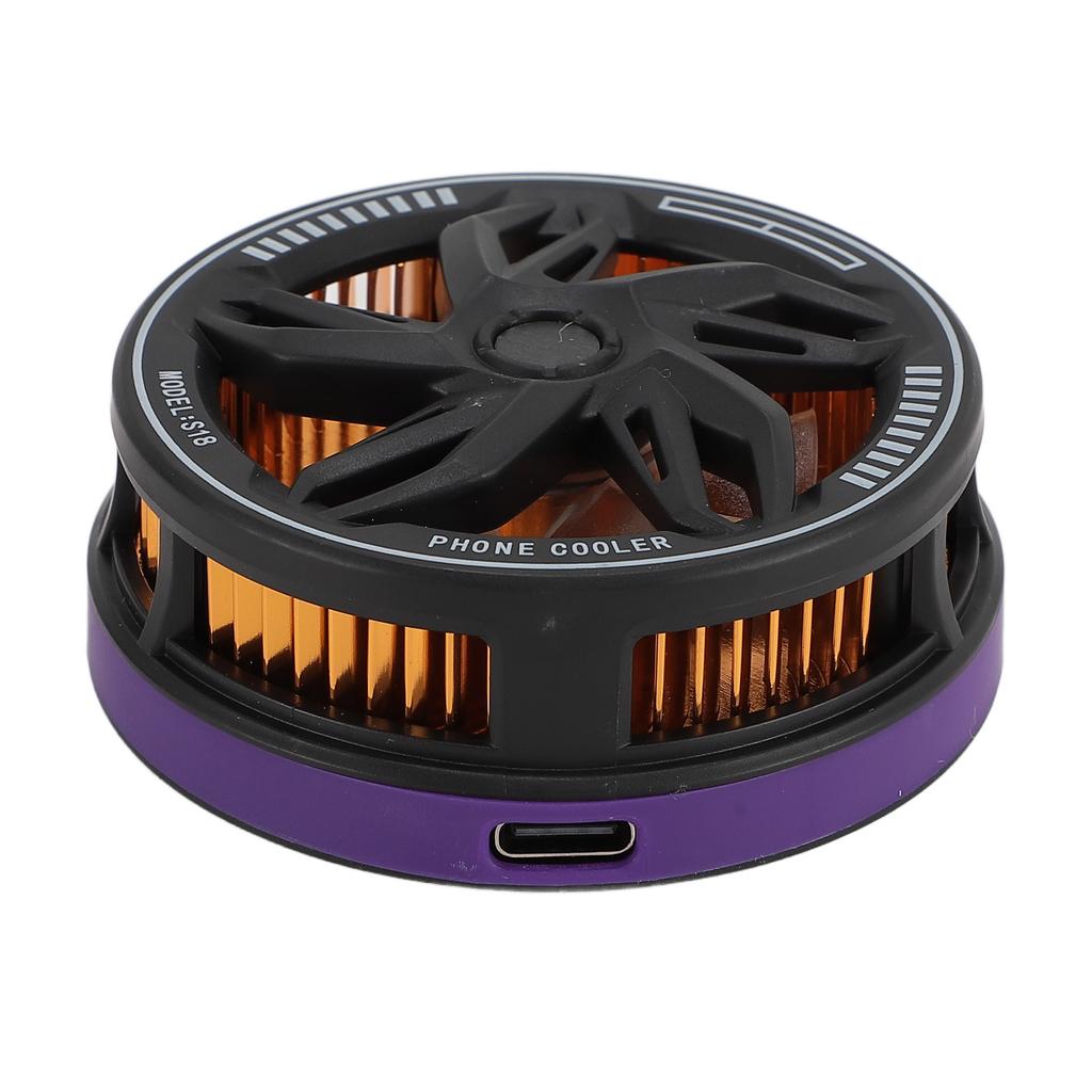 Phone Cooler 15W Magnetic Adsorption Quiet Portable Cell Phone Radiator Cooling Fan for Gaming Live 