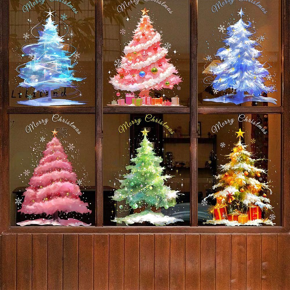Static Cling Christmas Window Decals Holiday Glass Decals Static Cling Stickers  Home Holiday Decor