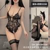Sexy pure desire couple erotic underwear women's onesie erotic uniform new mood free temptation chest cotton free drag