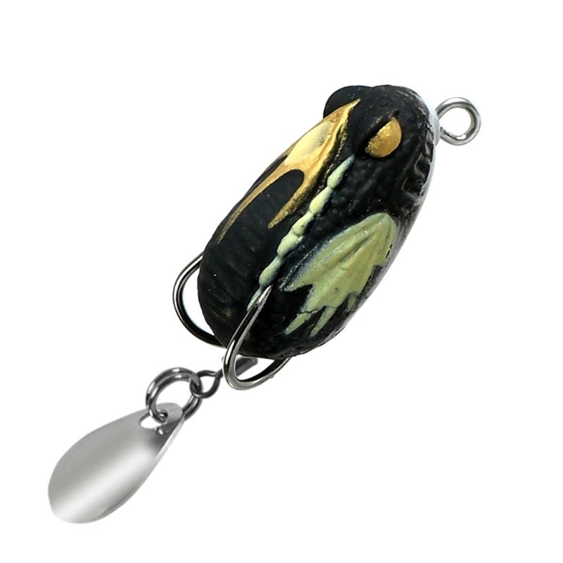 

Simulated Soft Frogs Baits PVC Frogs Lures with Double Hook & Blade 3cm 3.2g Ray Frogs Crankbait Lures Fishing Baits
