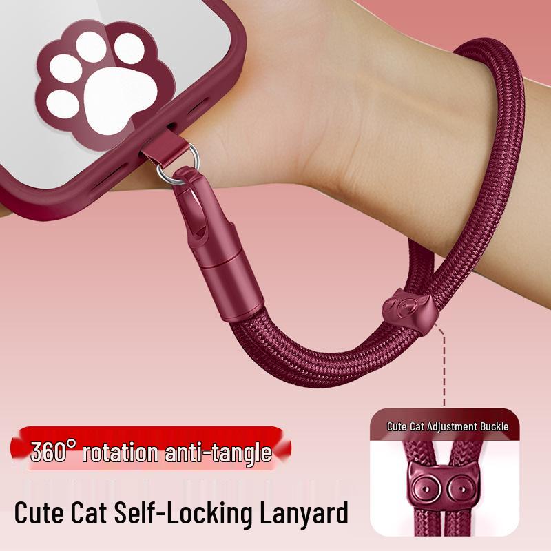 High-End Adjustable Self-Locking Anti-Lost Polyester Mobile Phone Lanyard Wrist Strap.