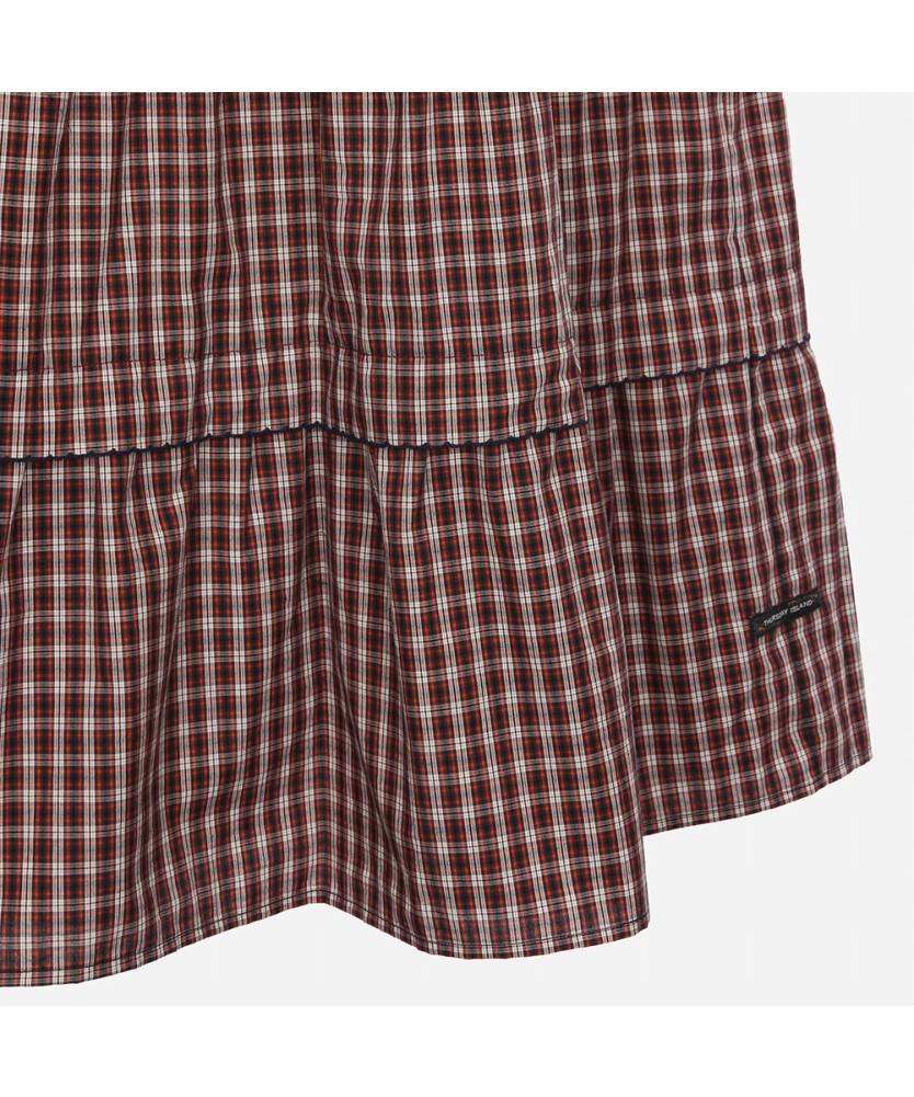 THURSDAY ISLAND Pincode Detail Check Dress_T264Mop285W