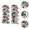 10Pcs Golf Iron Head Covers, Club Protectors, Breathable PU Leather, Wedge