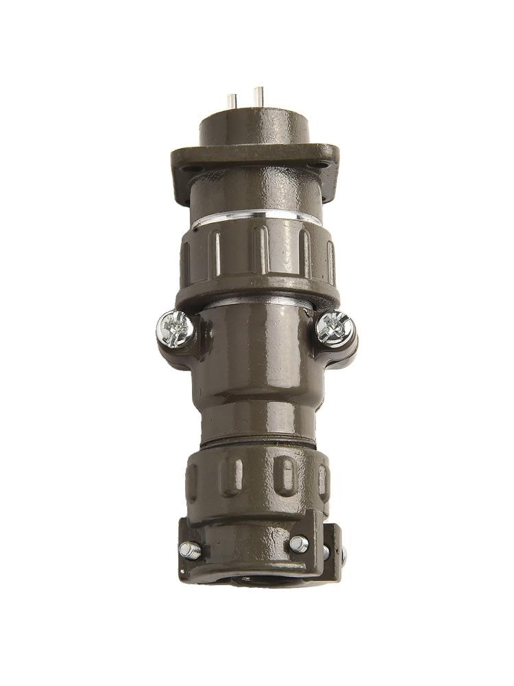 Long lasting M20 Panel Mount Flange Aviation Connector with 27 Pin Contacts
