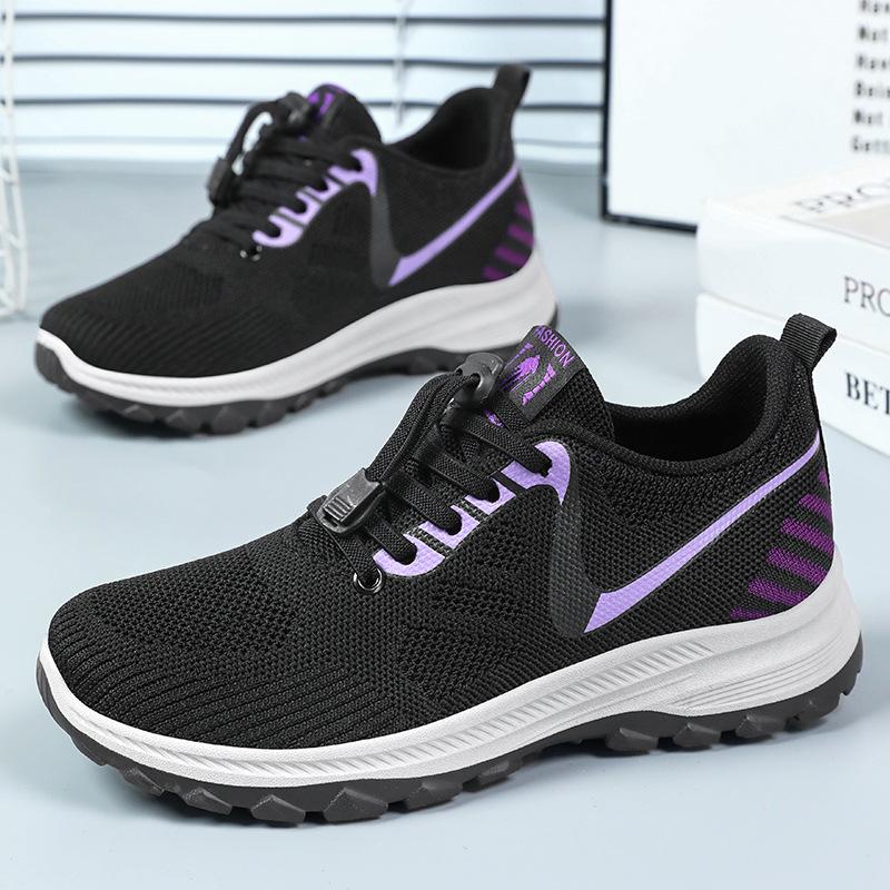 Shoes for Women's Summer New Travel Shoes Breathable Comfortable Middle-aged and Elderly Walking Shoes Soft Sole Running Shoes Outdoor Sports Shoes