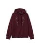 GAKKAI UNIONS Noir Symbol Applique Hoodie Burgundy