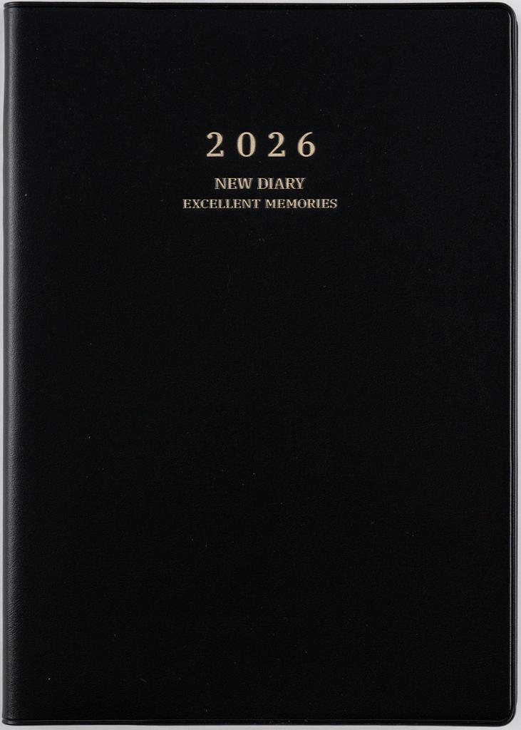 Takahashi 2026 A5 Weekly New 85 January Diary, Black, No. (Starts 2026)