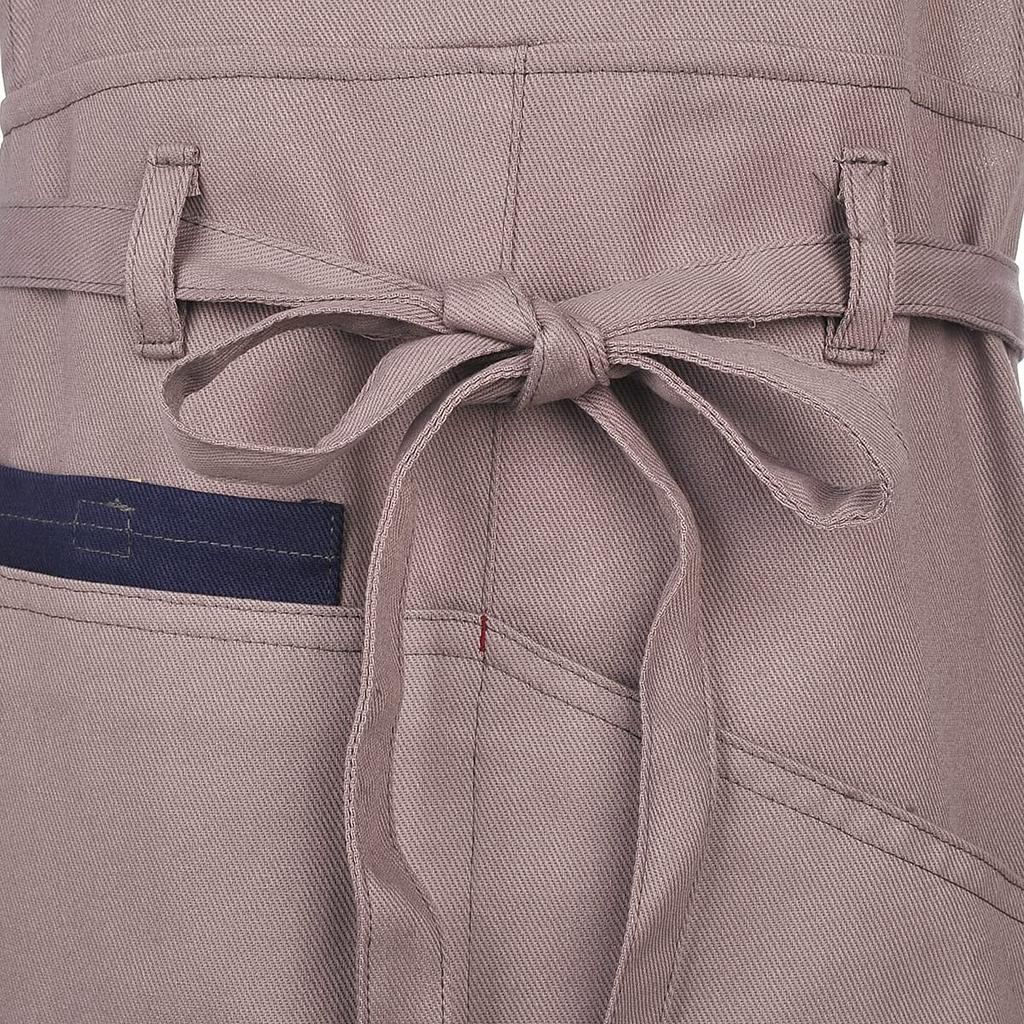 Maekakedo Nekozawa Katsuragi material apron GY front-tied