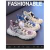 Children's Rotating Buckle Sports Sandals2026New Summer Style Boys' Stylish Single Mesh Hollow Girls' Casual Shoes