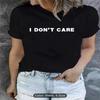 Short-sleeved T-shirt European and American Summer New Women's Fashion Casual Home Commuting Versatile Round Neck Short-sleeved T-shirt