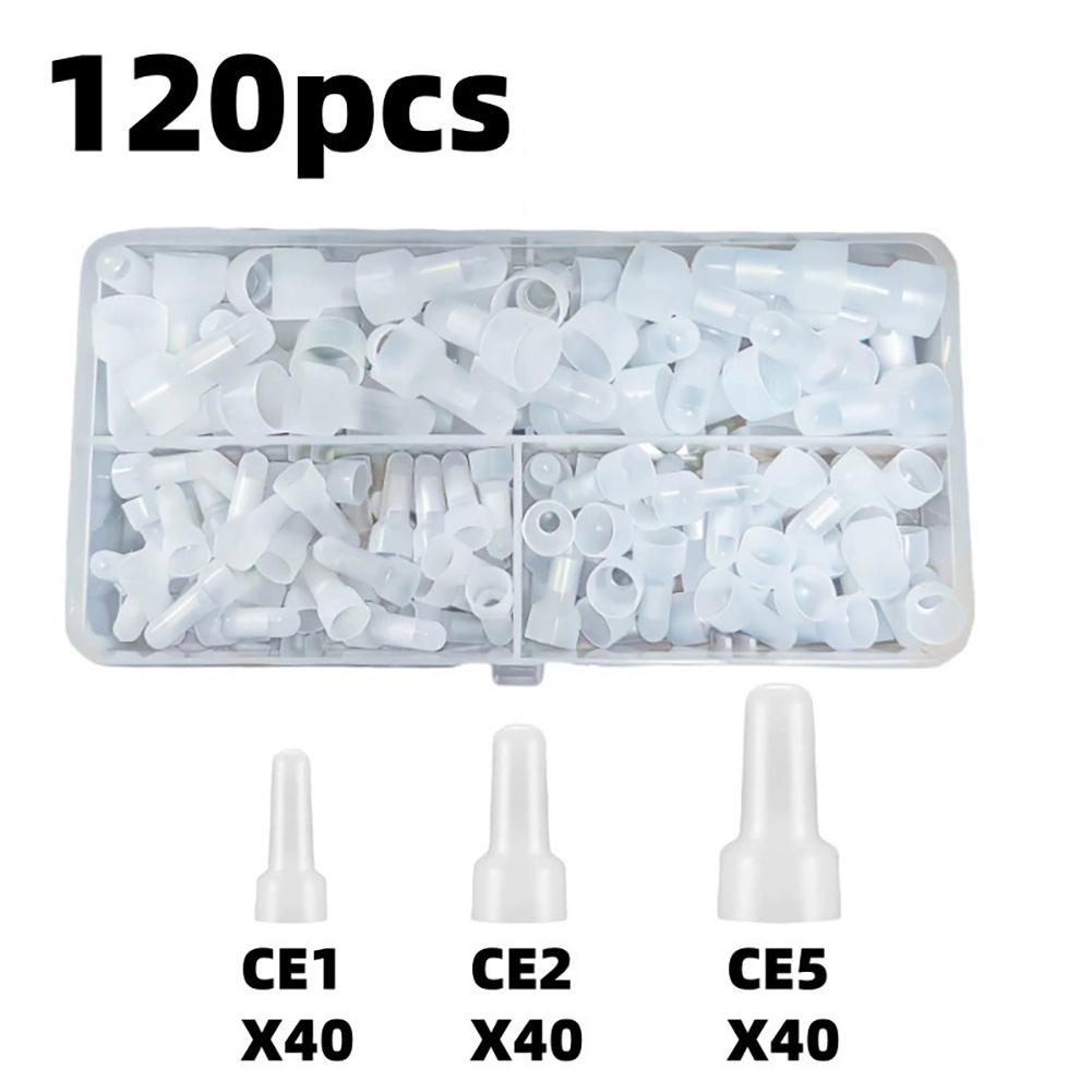 

120/580Pcs Closed End Crimp Connectors CE1 CE2 CE5 Insulated Wire Cap Terminals Closed End Crimp Cap
