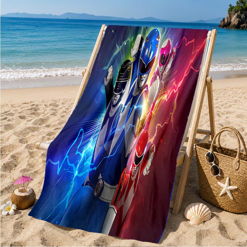 Rangers Team-up Beach Towel Microfiber Beach Towel, Lightweight and Quick-Dry, for Summer Travel, Swimming Pool Fan Birthday Gift