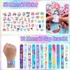 110PCS Mermaid Party Favors Mermaid Birthday Decorations Include Pen Notepad Metallic Scrunchies Slap Bracelet Gift Bag Sticker