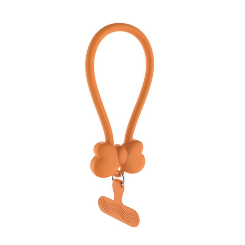 Fashionable Butterfly Design Phone Wrist Strap Soft Silicone Mobile Phone Lanyard For Daily Convenience