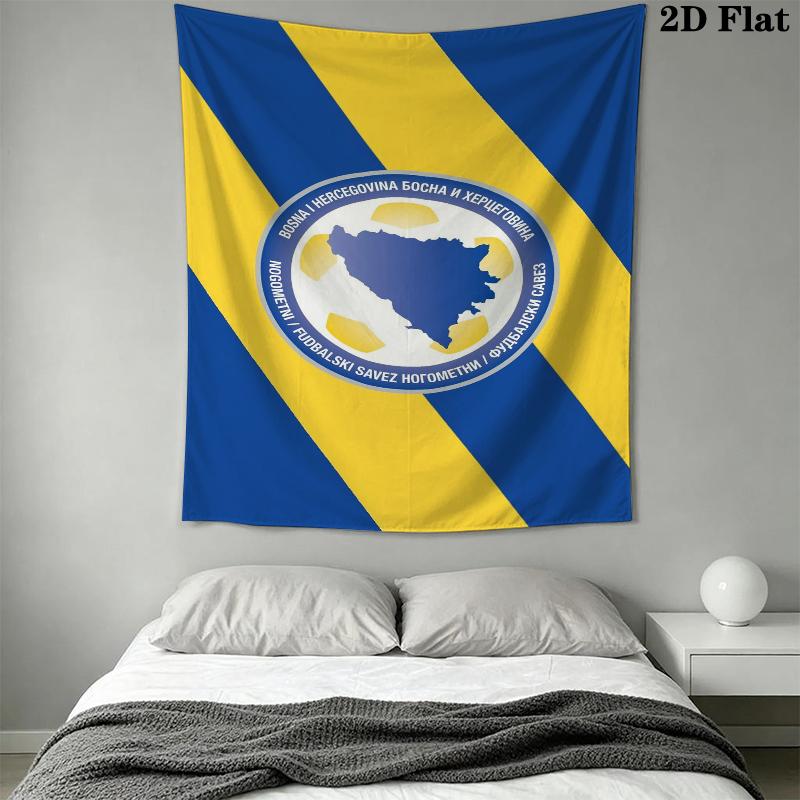 Bosnia and Herzegovina Wall Tapestry Aesthetic Wall Hanging Printed Fabric Blanket Decorative Tapestries for Bedroom Living Room Home Decor