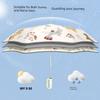 Automatic Snap-On Children's Umbrella, Dual-Purpose for Rain and Sun, Anti-Rebound Folding Umbrella for Primary School Students, Boys and Girls