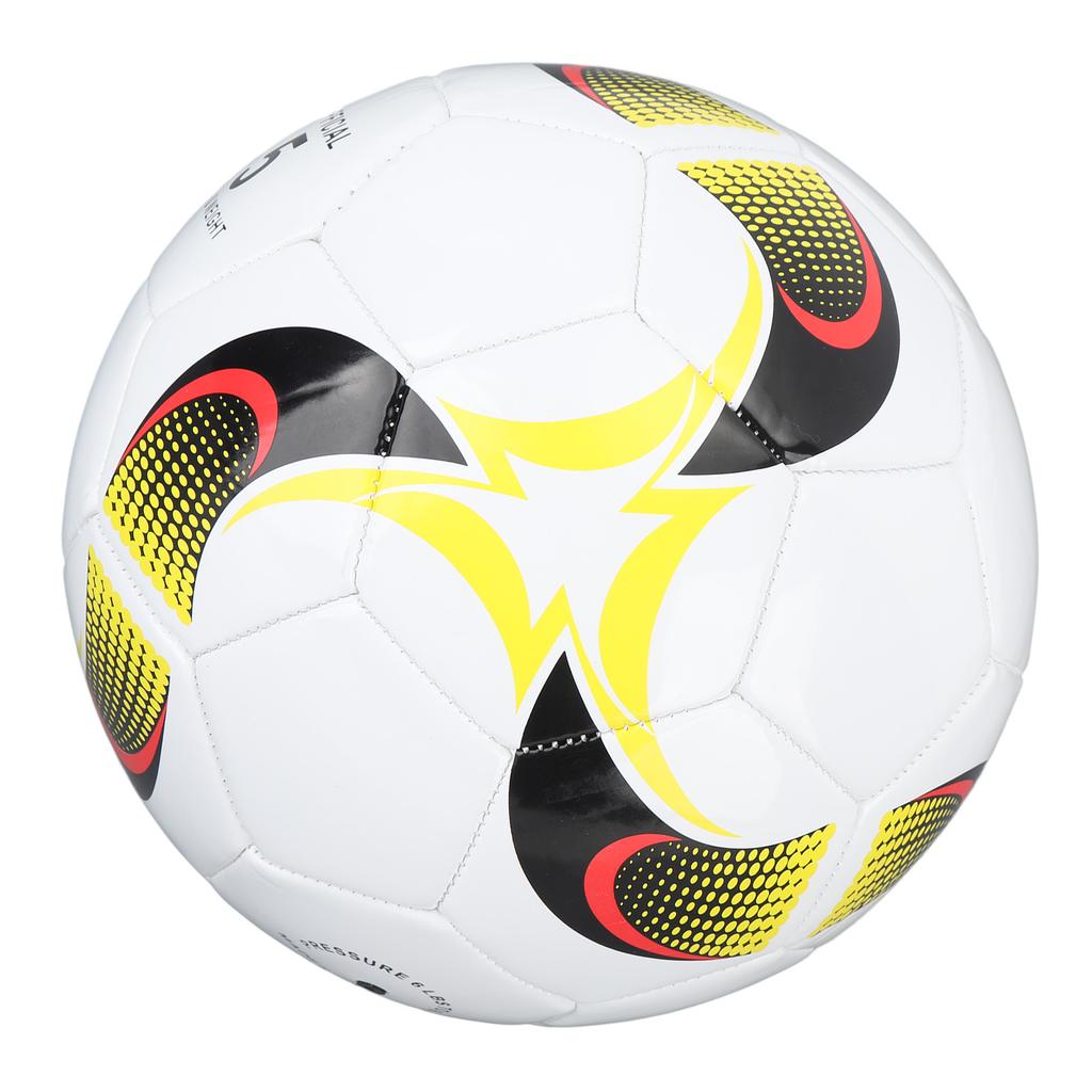 Size 5 Soccer Ball PVC Corn Pattern Elastic Soccer Ball Gift for Practice Game Kids Adults White