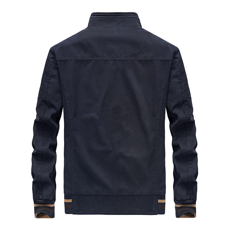 New Men's Casual Jacket Jacket Large Size Stand Collar Men's Youth Reversible Large Size Coat Clothes