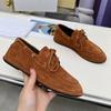 Fashion 2025 New Women's Flat Loafers Retro Round-Toe Mary Janes Women Shoes Large-Size Genuine Leather Comfortable Loafers Female