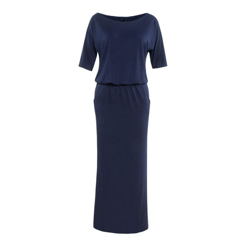 Elegant Summer Loose Pocket Dress Featuring Stylish Cutout Design And Soft Knit Fabric