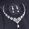 Luxusní sady malých korunkových šperků Svatební diadémy náhrdelník náušnice sada princezna Girls Party Prom Nevěsta Sada šperků