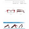 Oversize Frame HD Reading Glasses Men's and Women's Fashionable Large Square-frame Anti Blue Light Presbyopia Glasses Diopter