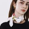 ONSZ Floral Lettering Silk Scarf