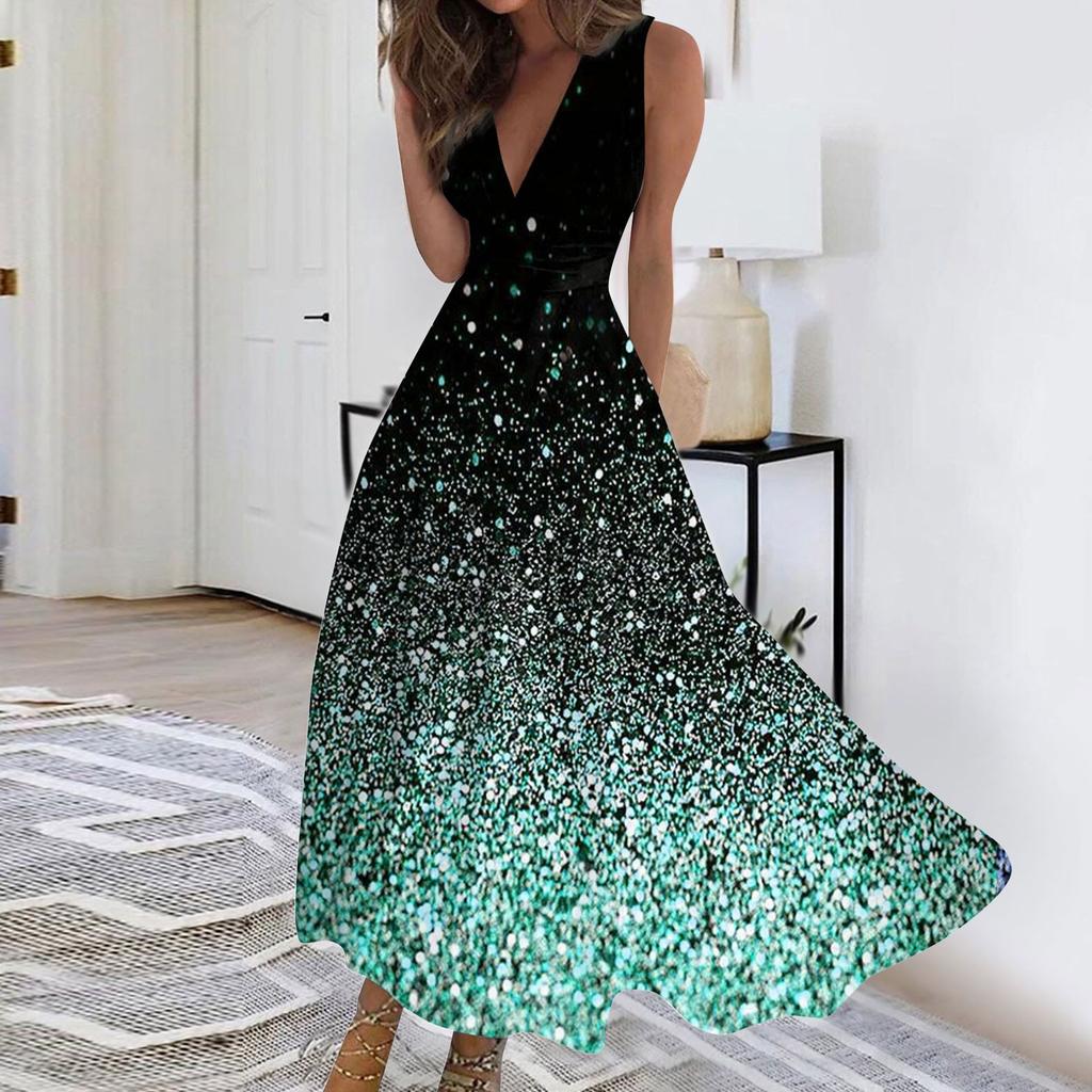 Kjole for kvinner, sommer, avslappet, med blomsterprint, korte ermer, svingkjole