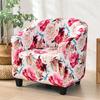 Floral Printed Tub Club Chair Cover for Living Room Spandex Armchair Slipcovers Elastic Single Sofa Covers Bar Counter Hotel