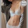 French Sexy Breathable Lace Bra, Thin Minimizer Push-Up Lift Anti-Sag Bra for Full Bust Women